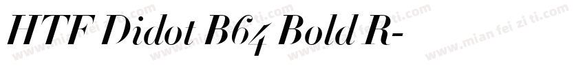 HTF Didot B64 Bold R字体转换